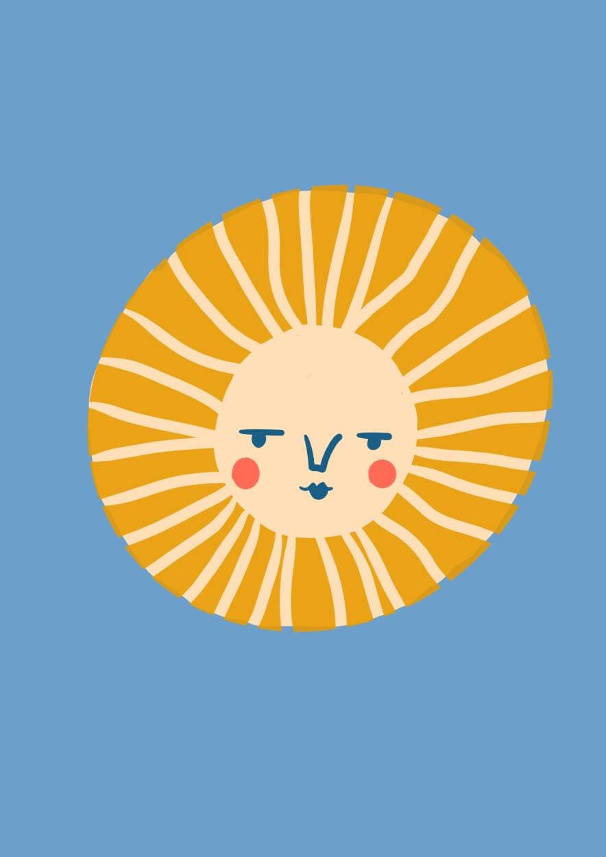 Greetings Card Sun Greetings Card homeware shops bristol gift shops bristol Do It Later Illustration