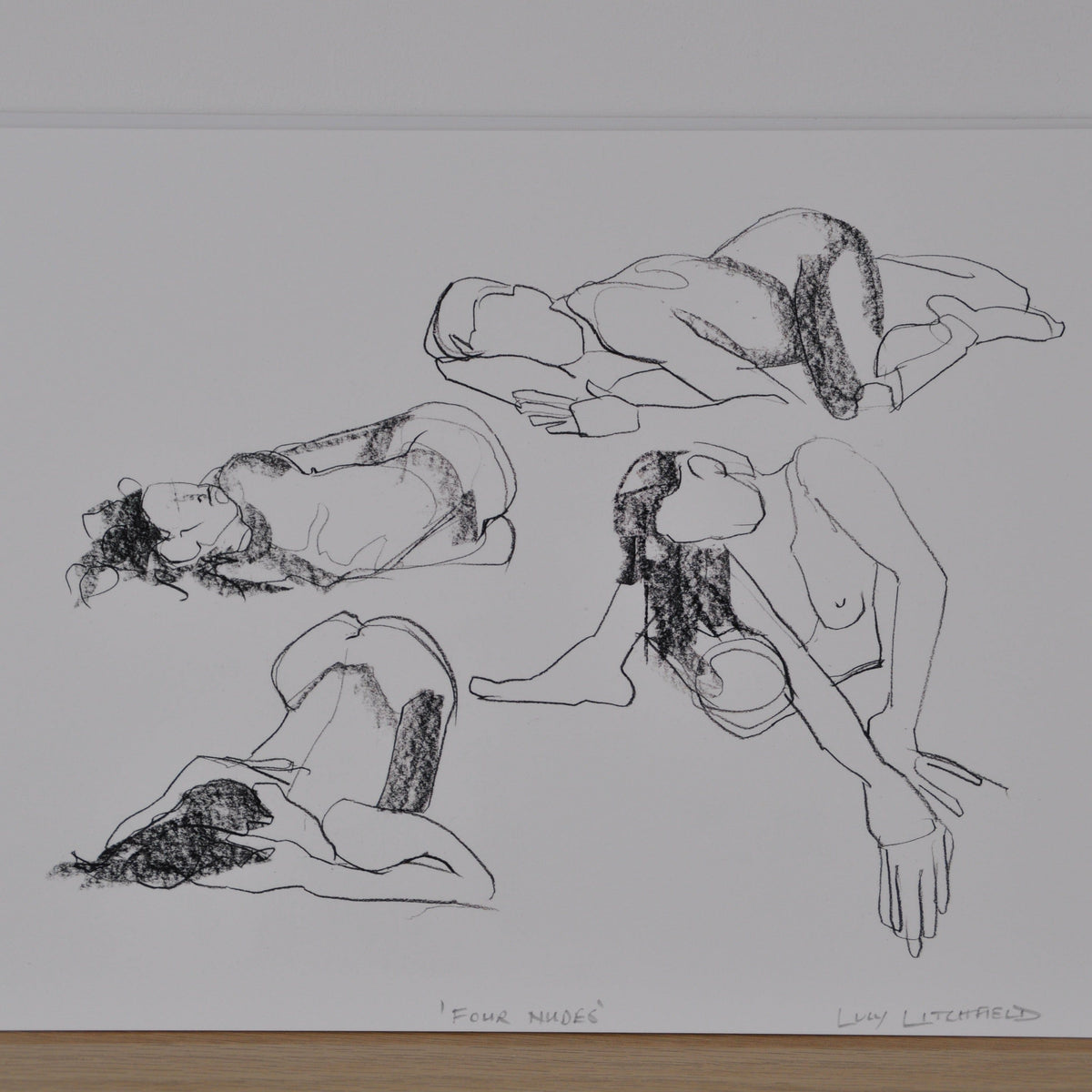 Prints Printed Figures - 'Four Nudes' homeware shops bristol gift shops bristol Lucy Litchfield