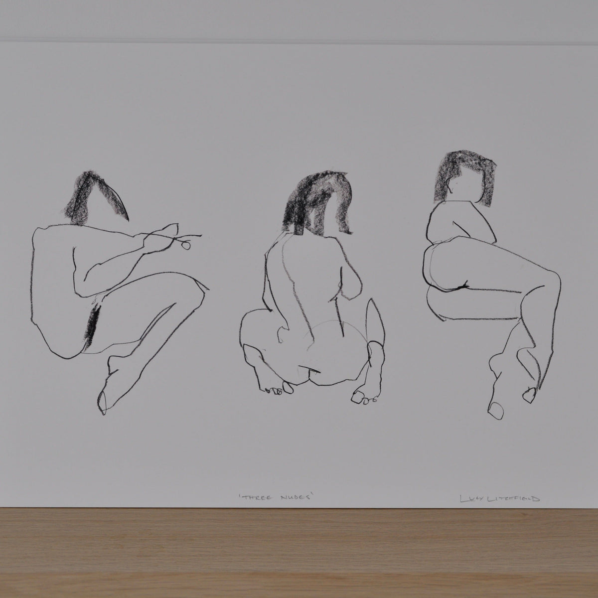 Prints Three Nudes Print homeware shops bristol gift shops bristol Lucy Litchfield