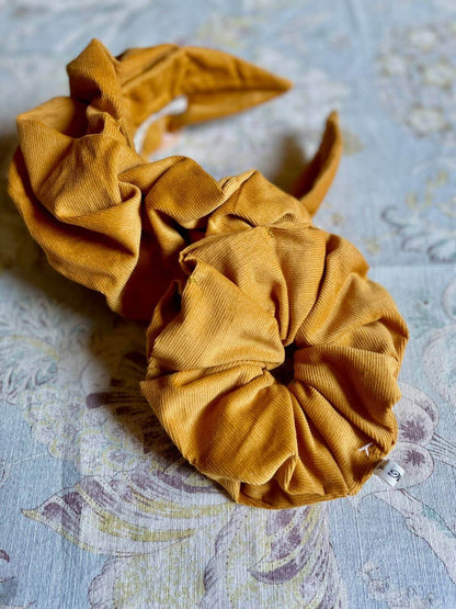 Mustard Corduroy Scrunchies homeware shops bristol gift shops bristol Able Mabel