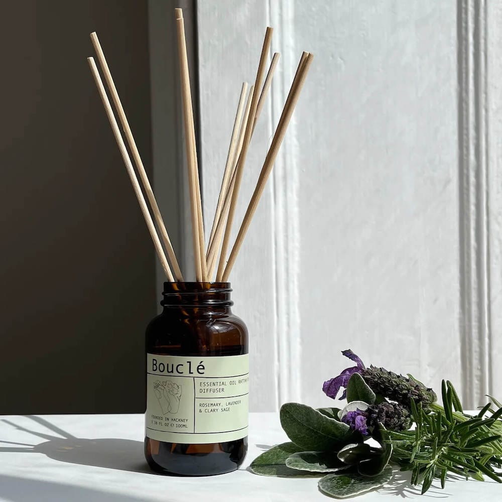 Reed Diffuser Essential Oil Rattan Reed Diffuser (Various Scents) homeware shops bristol gift shops bristol Bouclé