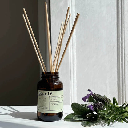 Reed Diffuser Essential Oil Rattan Reed Diffuser (Various Scents) homeware shops bristol gift shops bristol Bouclé