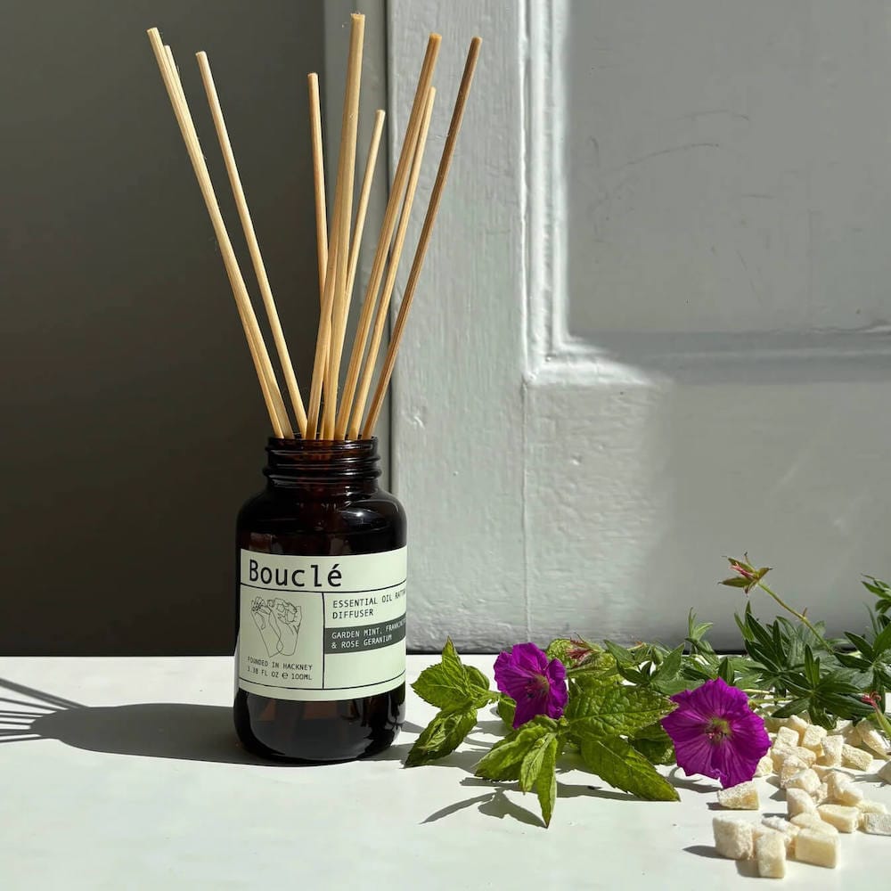 Reed Diffuser Essential Oil Rattan Reed Diffuser (Various Scents) homeware shops bristol gift shops bristol Bouclé