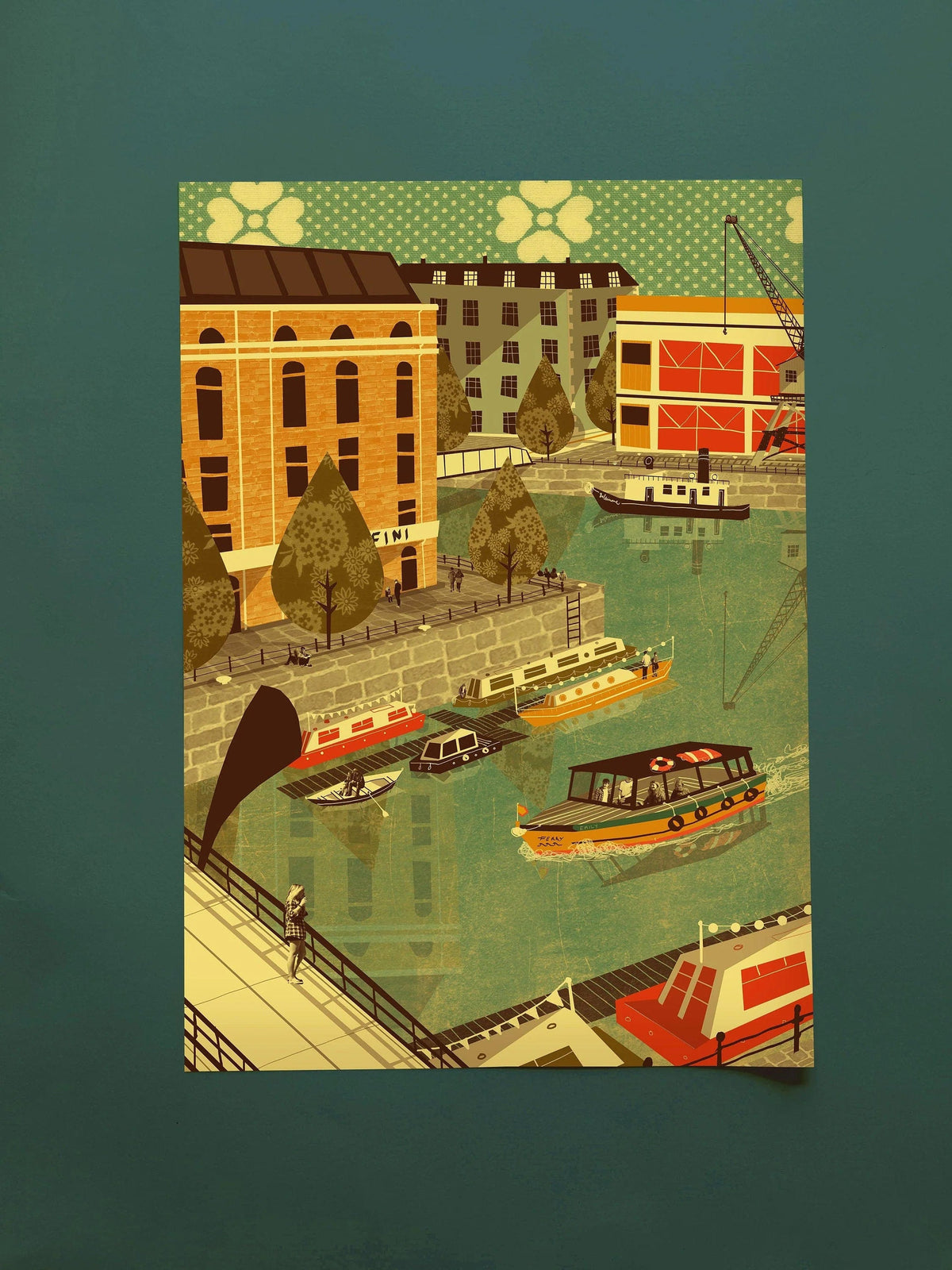 Print Harbourside A3 Print Bristol Scenes A3 Print (various designs) homeware shops bristol gift shops bristol Emy Lou Holmes