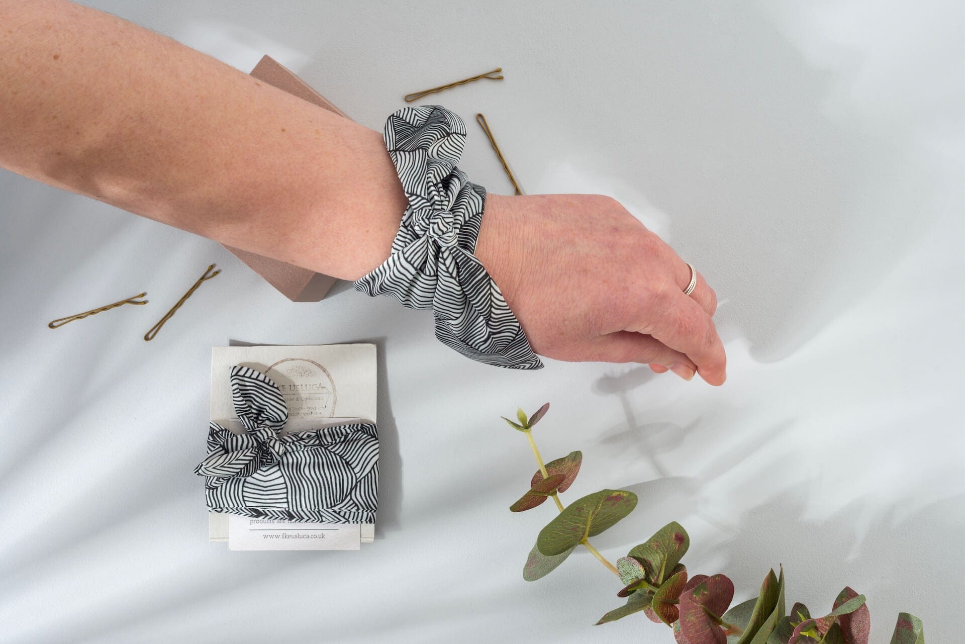 Head Scarf Head Scarf in 'Illusion' Print homeware shops bristol gift shops bristol Ilke Usluca Design