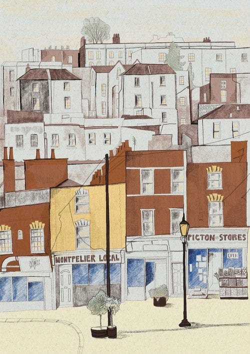 Print Digital Print of Montpelier Digital Print of Bristol Scenes A5 (various designs) homeware shops bristol gift shops bristol Laurel Molly