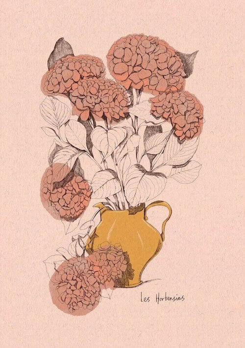 Print Giclee Print of Les Hortensias (pink) Giclee Print of Bristol Scenes A3 (various designs) homeware shops bristol gift shops bristol Laurel Molly
