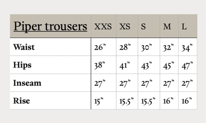 Trousers Twill Trousers in 'Piper Indigo' homeware shops bristol gift shops bristol Mahika Kala