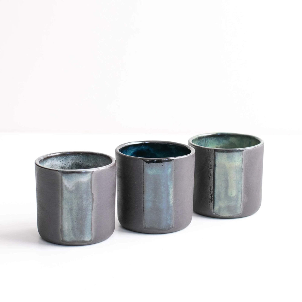Handmade Espresso Cup Black Stoneware Espresso Cup homeware shops bristol gift shops bristol Naked Clay Ceramics