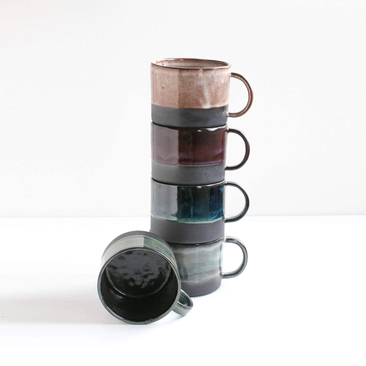 Medium Mug Black Stoneware Mug (Various Glazes) homeware shops bristol gift shops bristol Naked Clay Ceramics