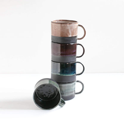 Medium Mug Black Stoneware Mug (Various Glazes) homeware shops bristol gift shops bristol Naked Clay Ceramics