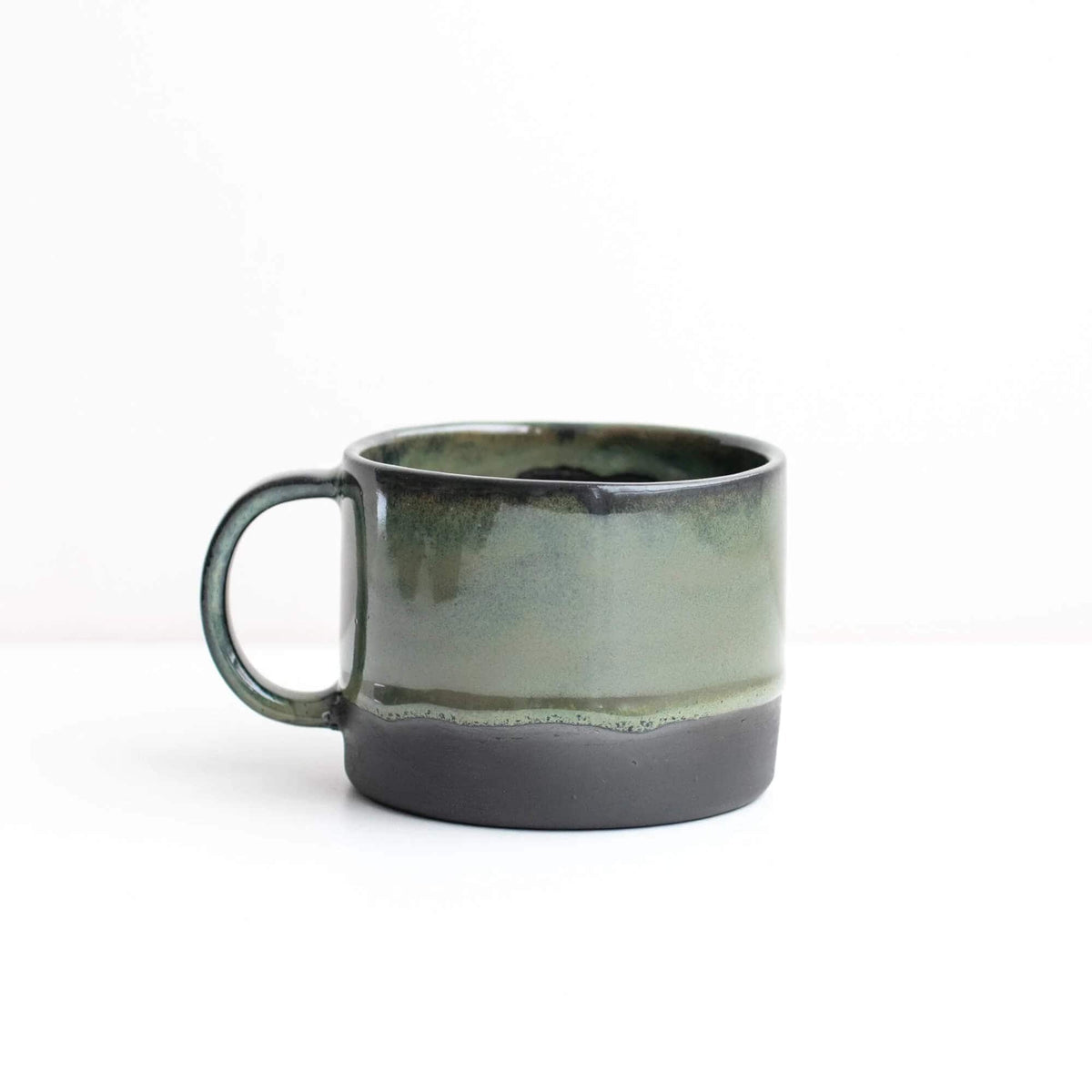 Medium Mug Dwyryd Green Black Stoneware Mug (Various Glazes) homeware shops bristol gift shops bristol Naked Clay Ceramics