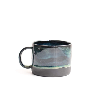 Medium Mug Glaslyn Blue Black Stoneware Mug (Various Glazes) homeware shops bristol gift shops bristol Naked Clay Ceramics