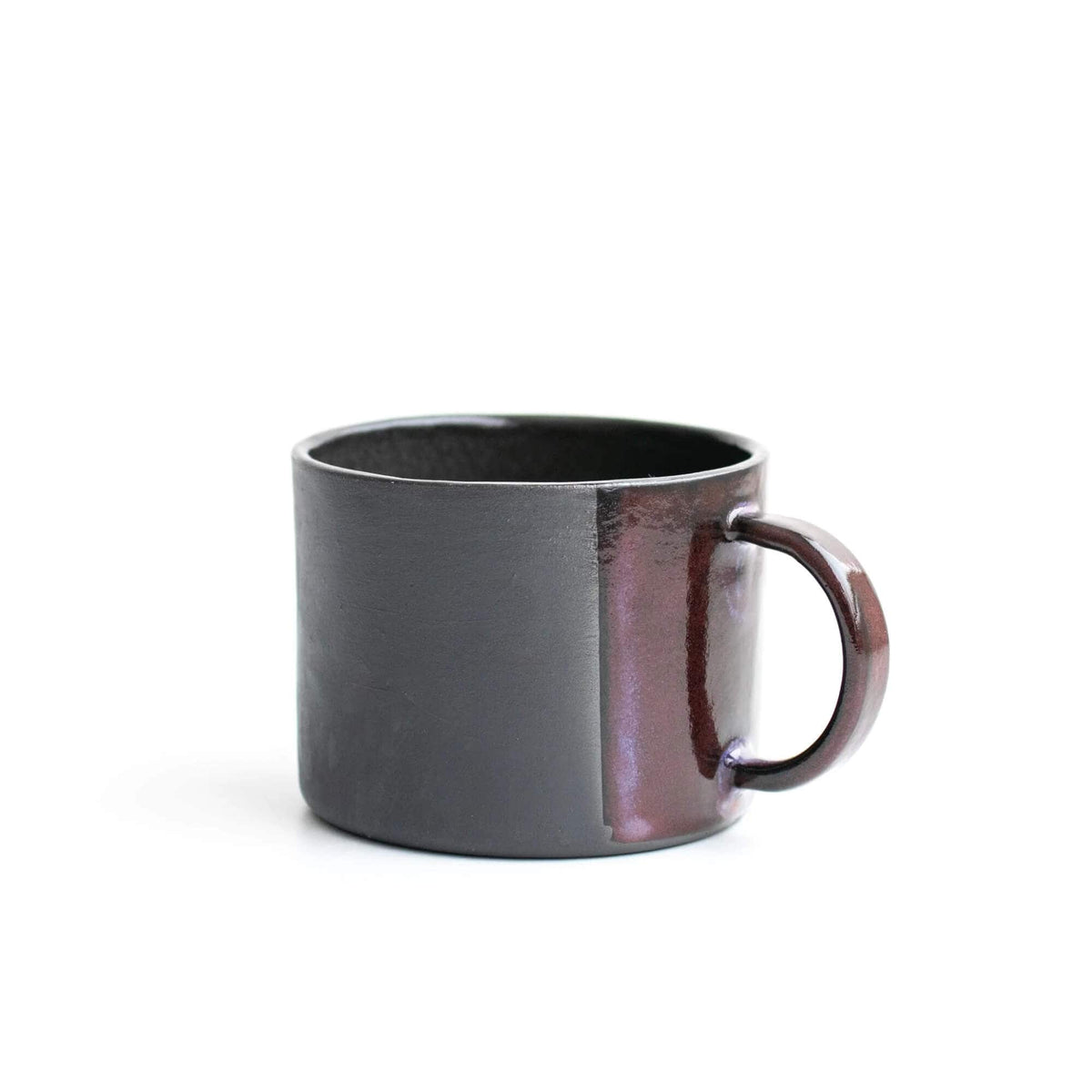 Medium Mug Red Rhyolite Black Stoneware Mug- Dipped Glaze (Various Glazes) homeware shops bristol gift shops bristol Naked Clay Ceramics