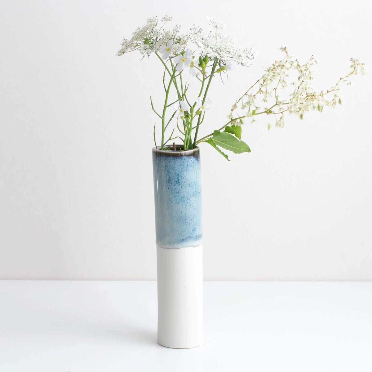 Porcelain Vase Nightfall Blue Tall Porcelain Vase (Various Glazes) homeware shops bristol gift shops bristol Naked Clay Ceramics