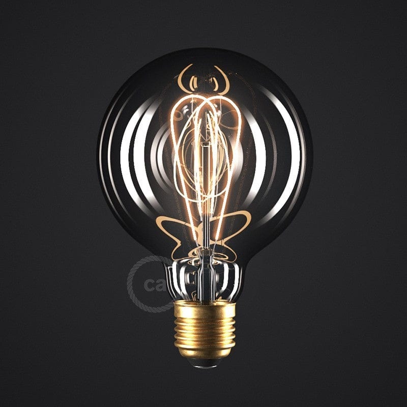Bulb Curved Double Loop Bulb - Smokey (LED) homeware shops bristol gift shops bristol PRIORMADE