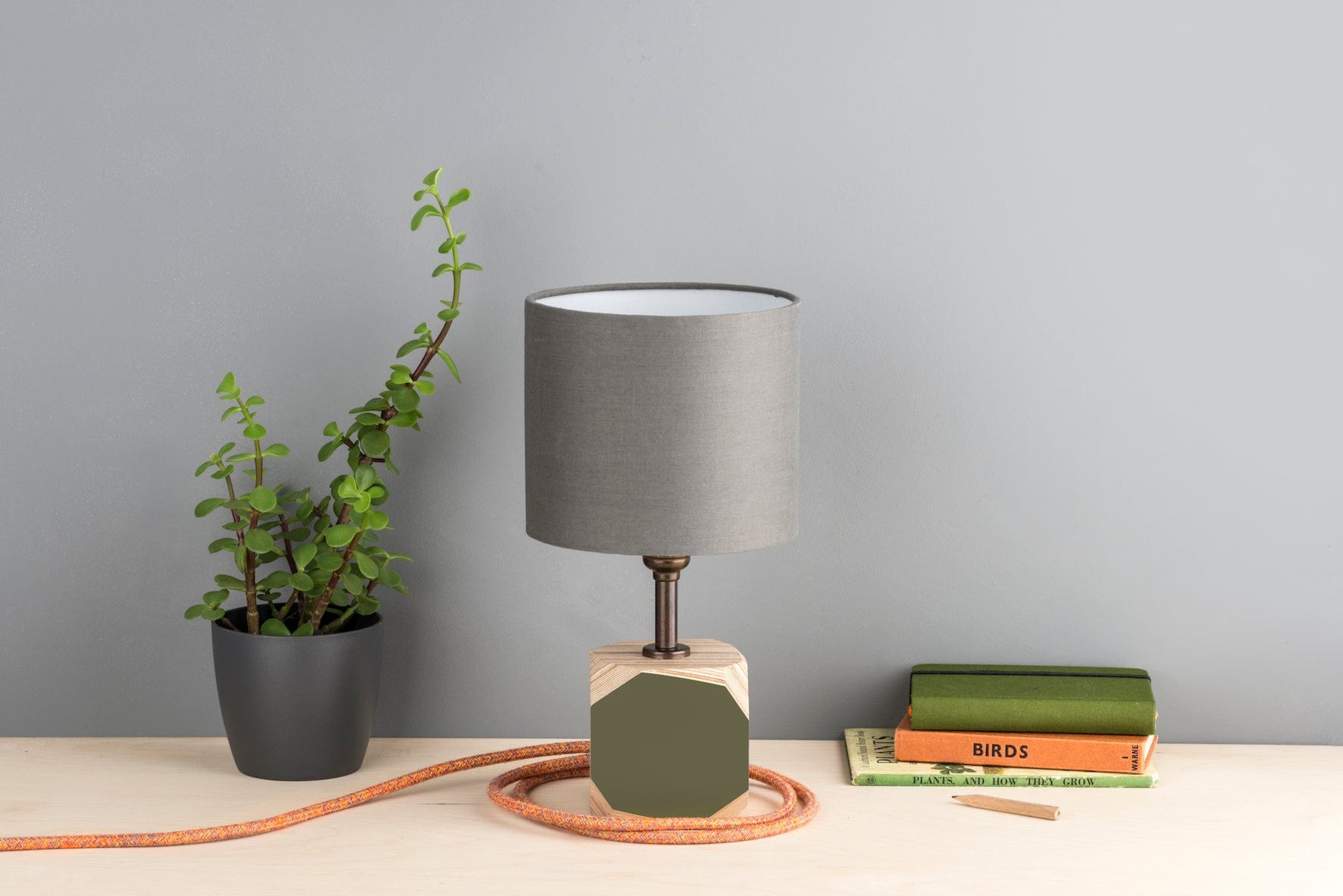 Geo Lamp Geo 100 Lamp in Olive homeware shops bristol gift shops bristol Priormade
