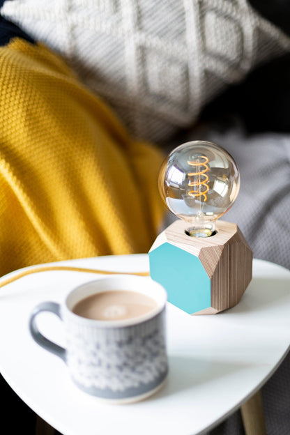 Geo Lamp Geo Filament Lamp in Aqua homeware shops bristol gift shops bristol Priormade