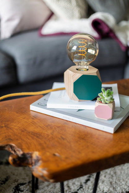 Priormade Geo Lamp Geo Filament Lamp in Charcoal