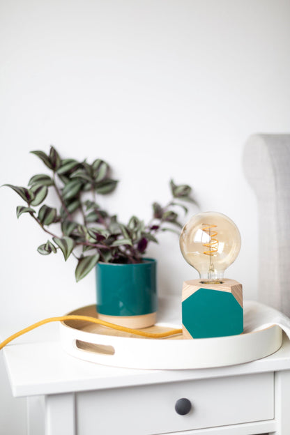 Geo Lamp Geo Filament Lamp in Rust Orange homeware shops bristol gift shops bristol Priormade