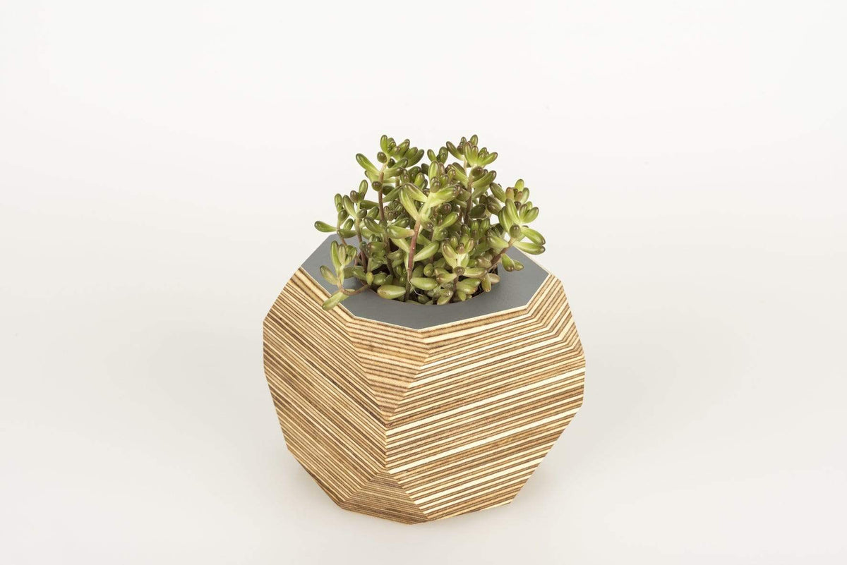 Priormade Geo Vessel Geo Vessel - Smoke Grey (top)