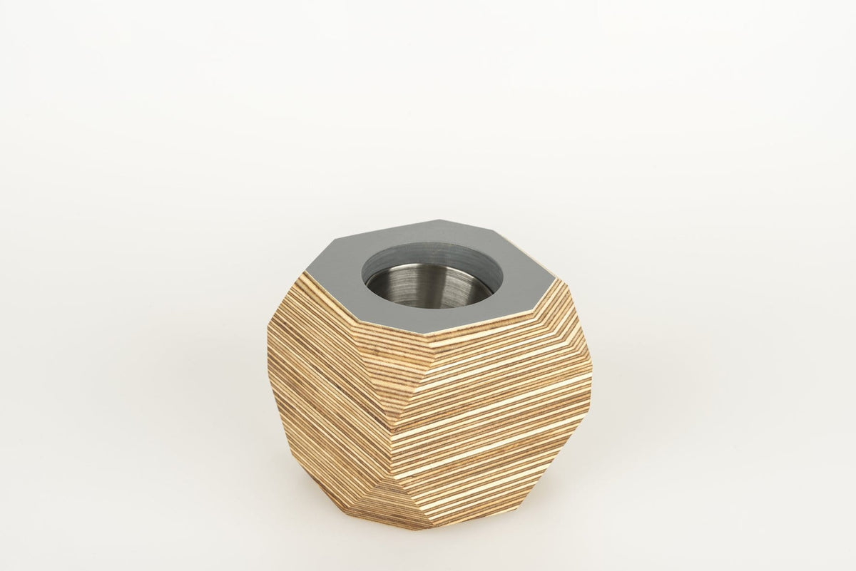 Priormade Geo Vessel Geo Vessel - Smoke Grey (top)