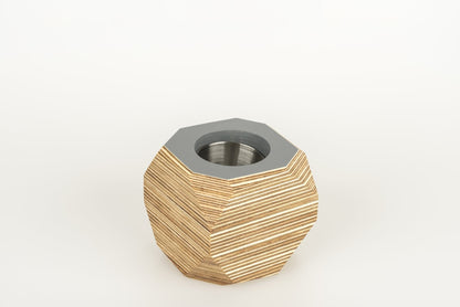 Priormade Geo Vessel Geo Vessel - Smoke Grey (top)