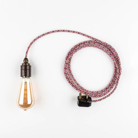 Simple Pendant Lamp Simple Pendant Lamp - Pink Mix homeware shops bristol gift shops bristol PRIORMADE
