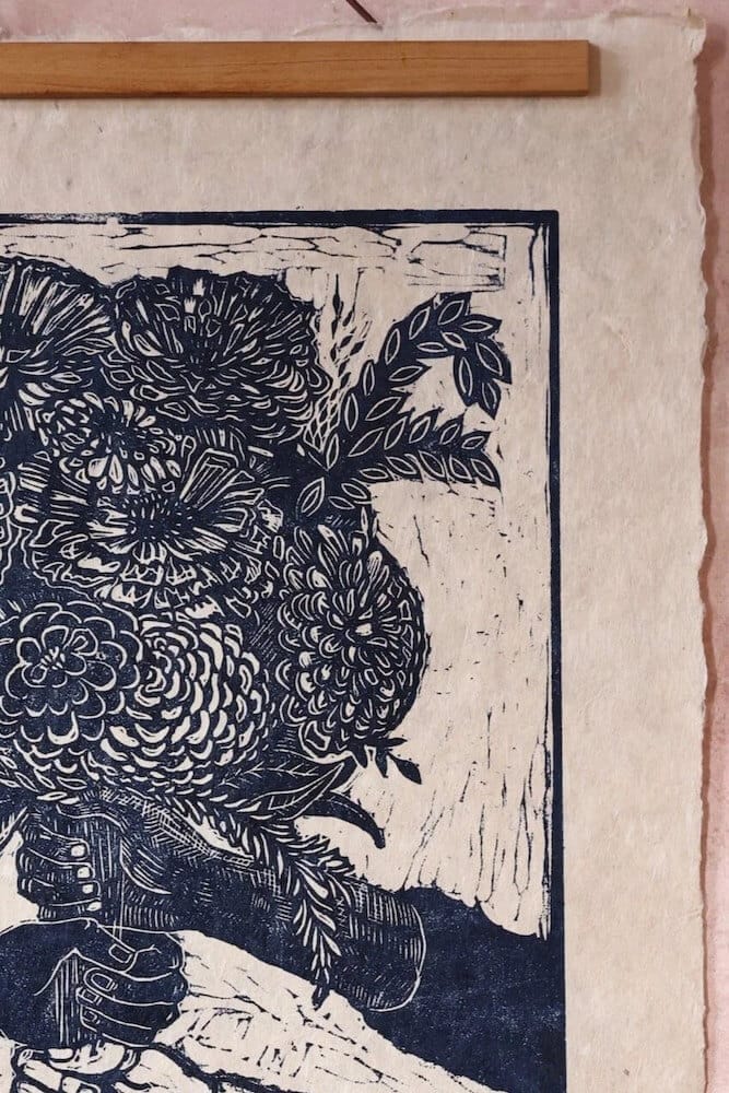 Woodcut Print Lino Print - Diversity is Beautiful homeware shops bristol gift shops bristol Rosanna Morris