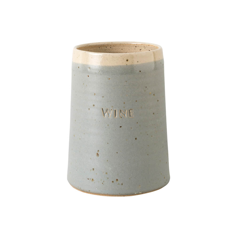 Handemade Wine cooler Satin Grey Wine Cooler (Various Colours) homeware shops bristol gift shops bristol The Village Pottery