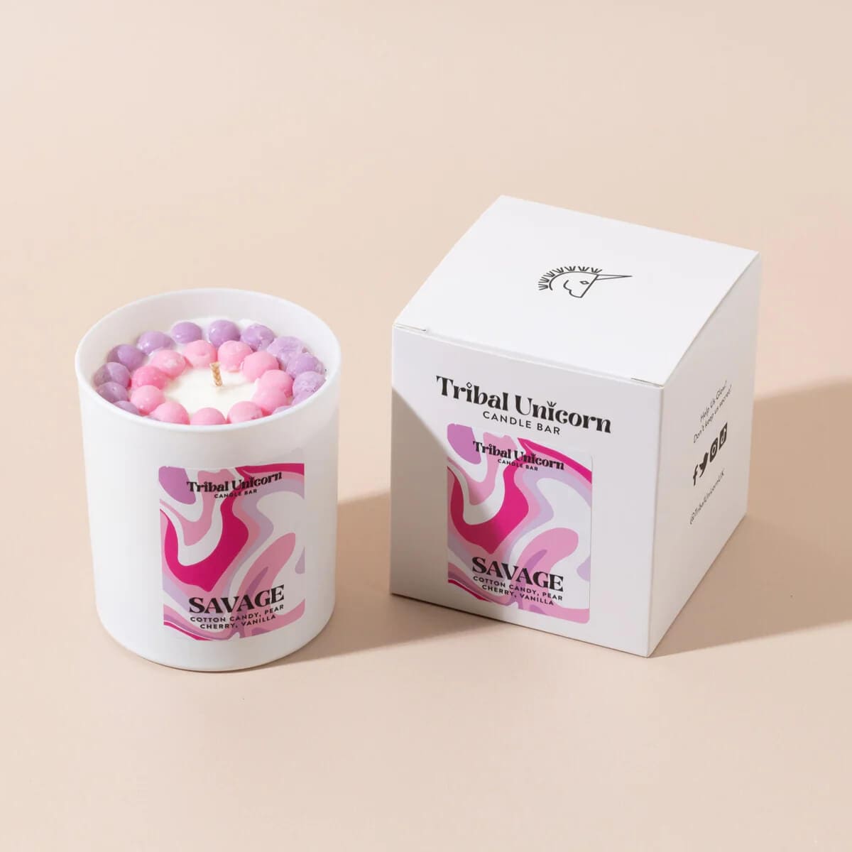 Candle Savage Candle 30cl homeware shops bristol gift shops bristol Tribal Unicorn