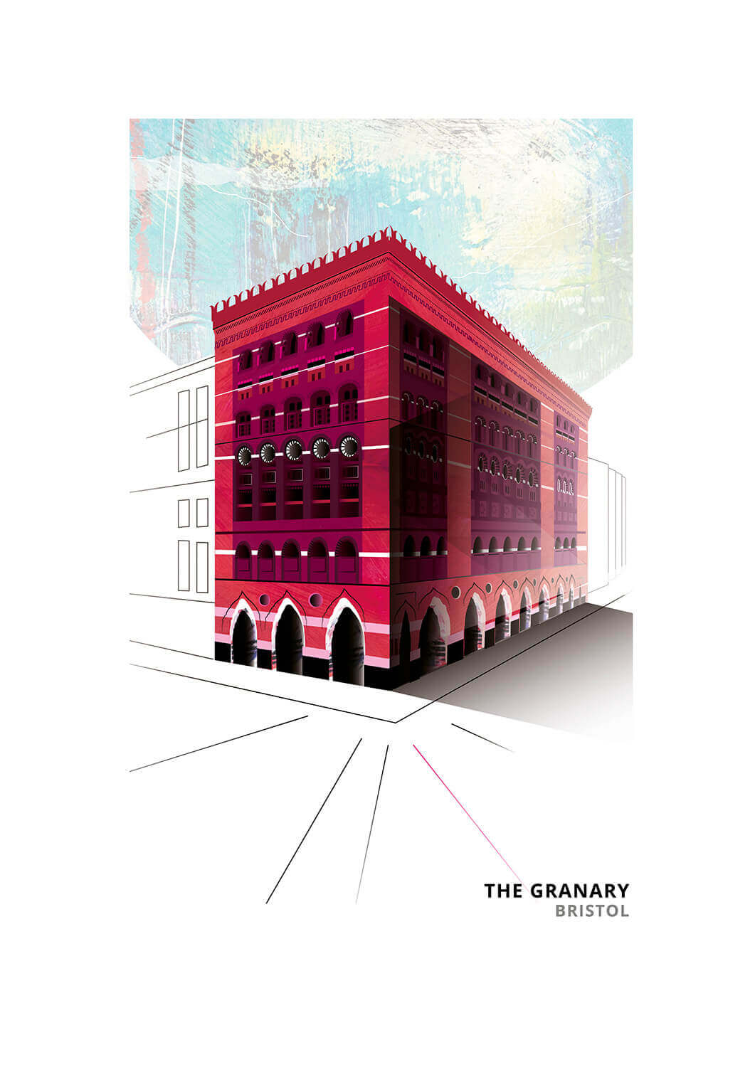 South West Greetings Card The Granary South West Themed Greeting Cards (Various Designs) homeware shops bristol gift shops bristol Vicki Shortt
