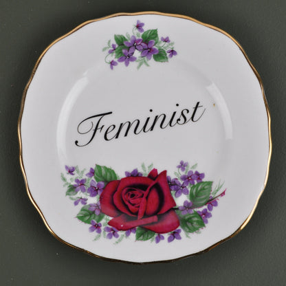 Ceramics Design A Decorative Wall Plate - Feminist (multiple designs) - *As Seen In The Guardian Gift Guide homeware shops bristol gift shops bristol Beau & Badger