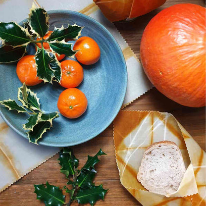Food Wrap Beeswax food wraps. Natural Dye:  Onion (single) homeware shops bristol gift shops bristol COCOON Natural Dye House