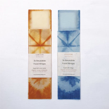 Food Wrap Beeswax food wraps. Natural Dye:  Onion (single) homeware shops bristol gift shops bristol COCOON Natural Dye House