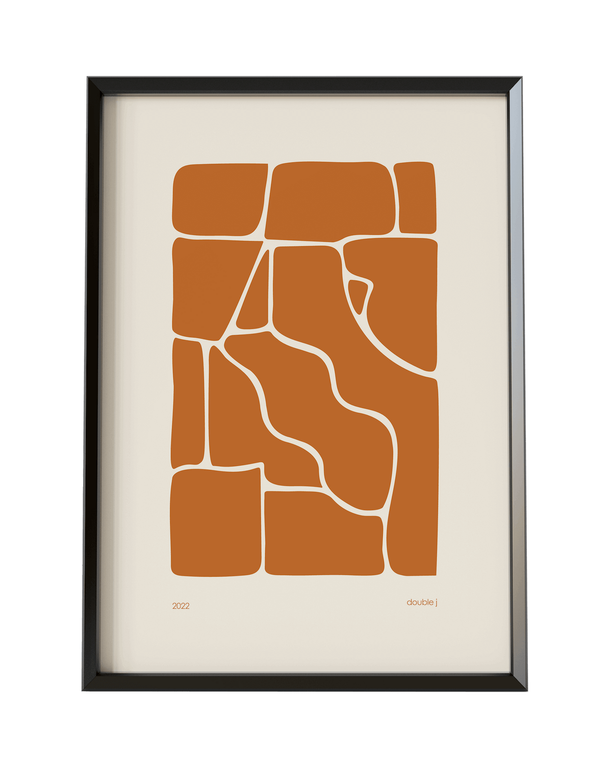 Print Solid Fluid Print (orange) homeware shops bristol gift shops bristol Double j