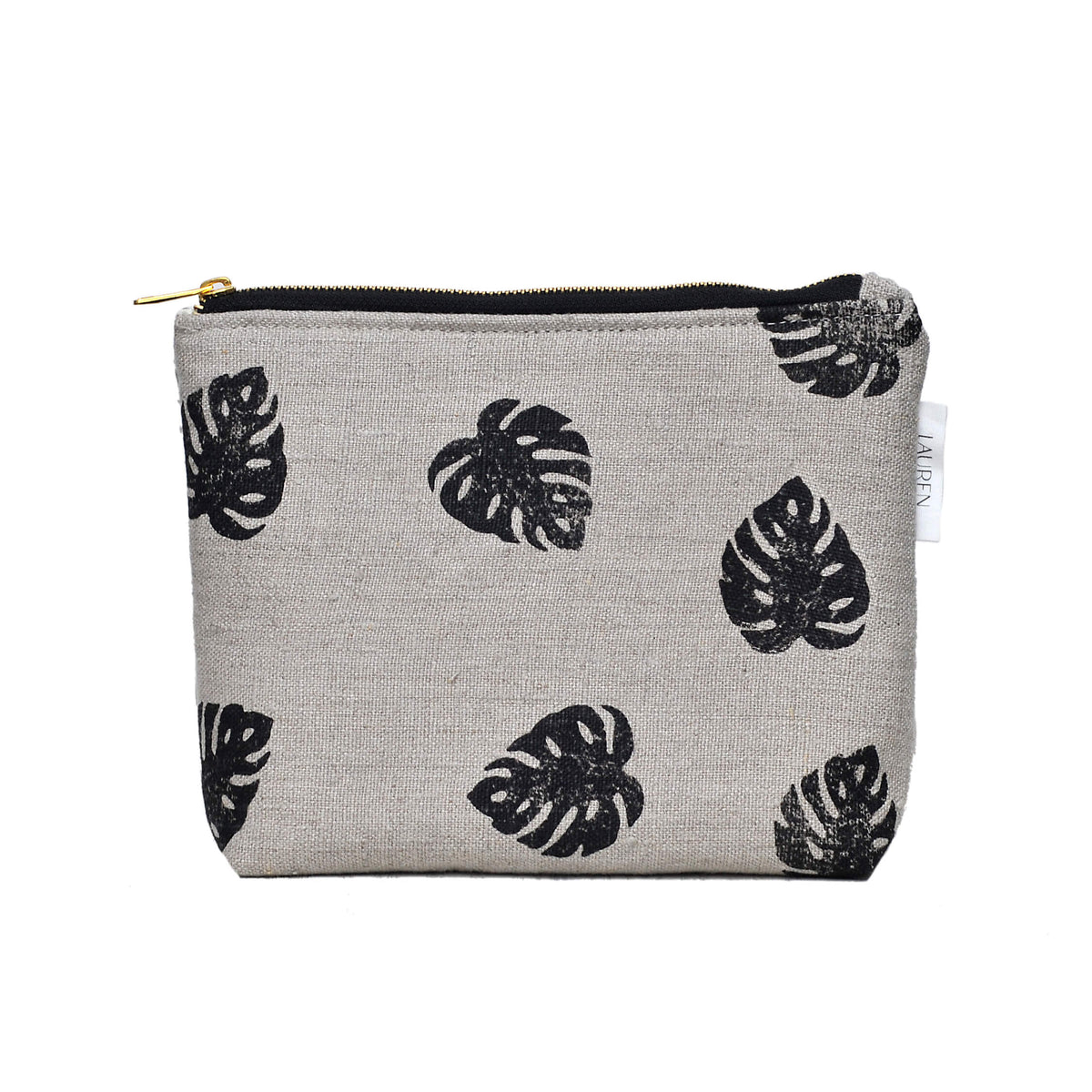 Make Up Bag Linen Makeup/ Wash Bag homeware shops bristol gift shops bristol Lauren Holloway