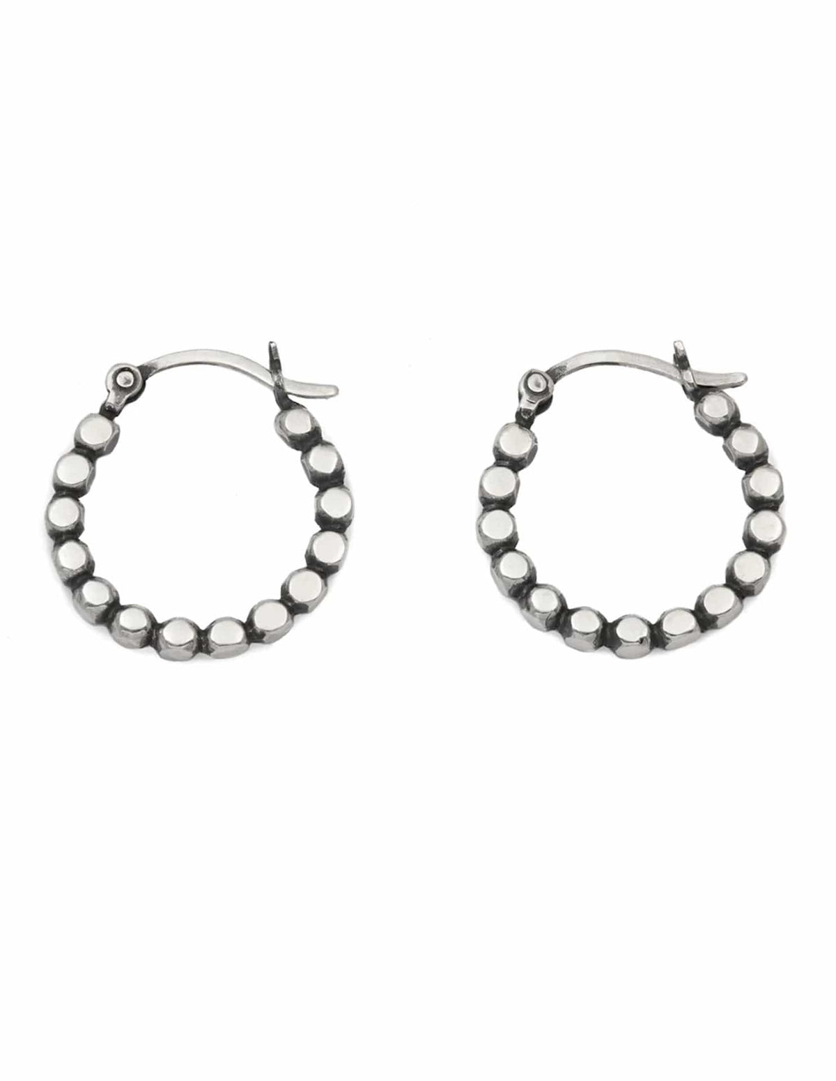 Earrings Eco Silver Chunky Halo Hoops homeware shops bristol gift shops bristol May Hofman