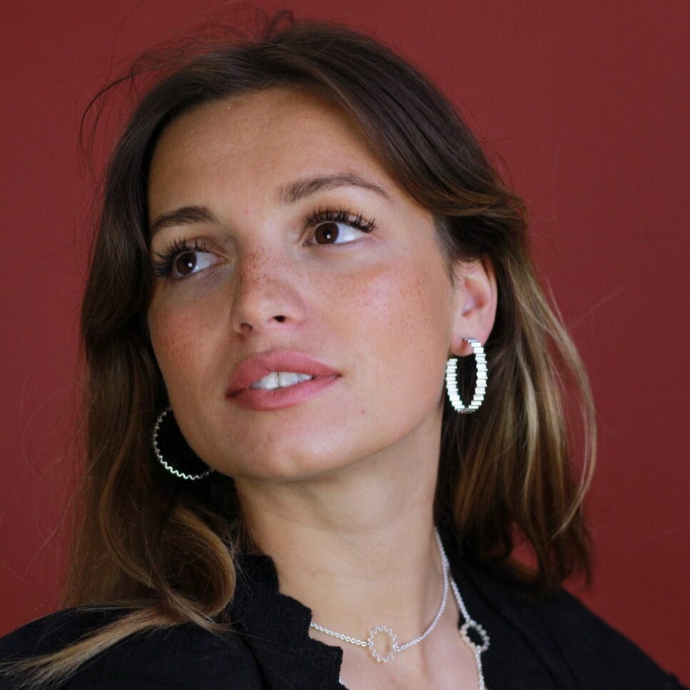 Earrings Ondulée Large Hoops in Eco Silver or Gold homeware shops bristol gift shops bristol Olivia Taylor
