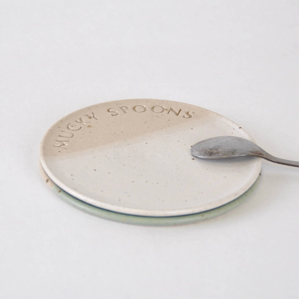 Ceramics Snowdrop White Mucky Spoon Rest (4 colour options) homeware shops bristol gift shops bristol The Village Pottery
