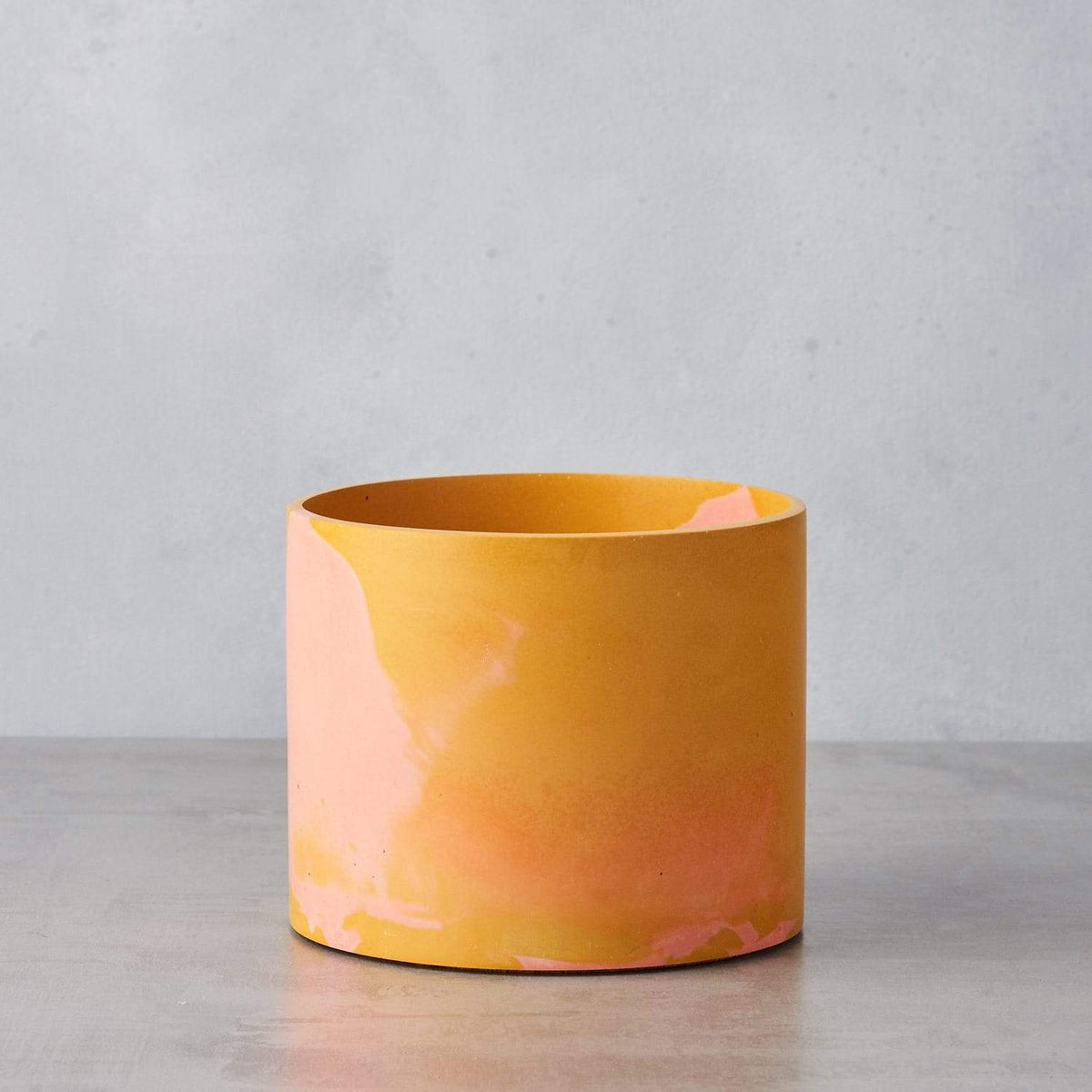 Vessel Mustard and pink pigment Medium Cylinder Vessel (various colours) homeware shops bristol gift shops bristol Tip Studio